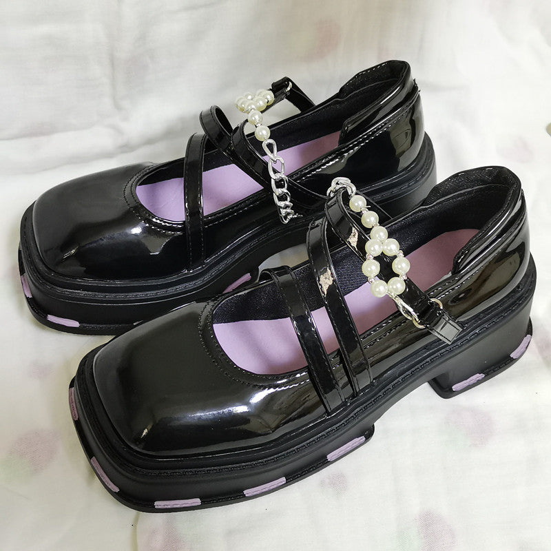 DARK MARY JANE SHOES