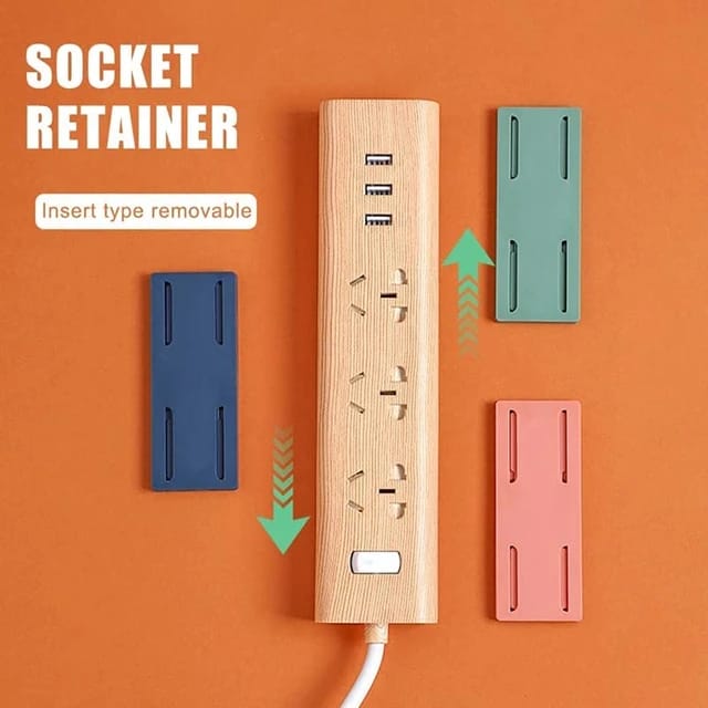 1 Pc of Socket Holder. self-adhesive Plug Holder