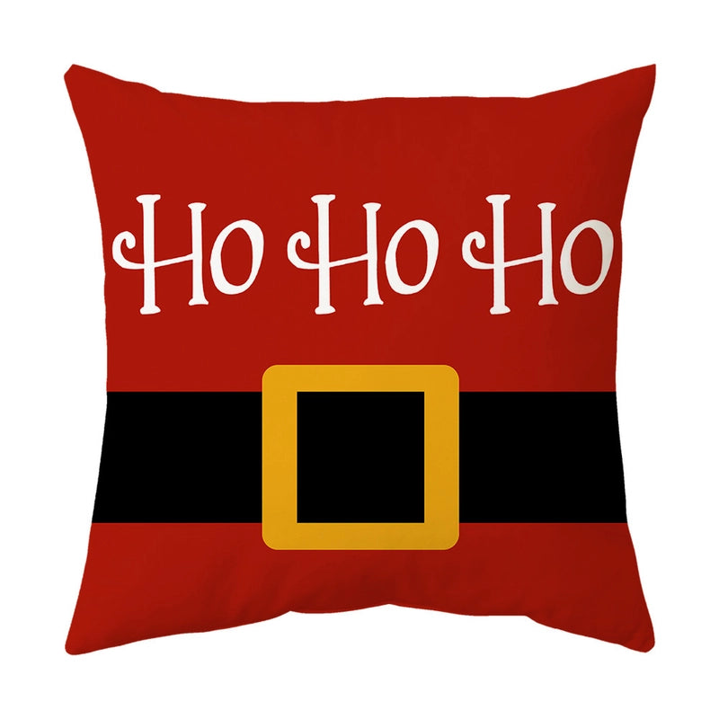 Fashion Christmas Tree Santa Claus Elk Polyester Pillow Cases