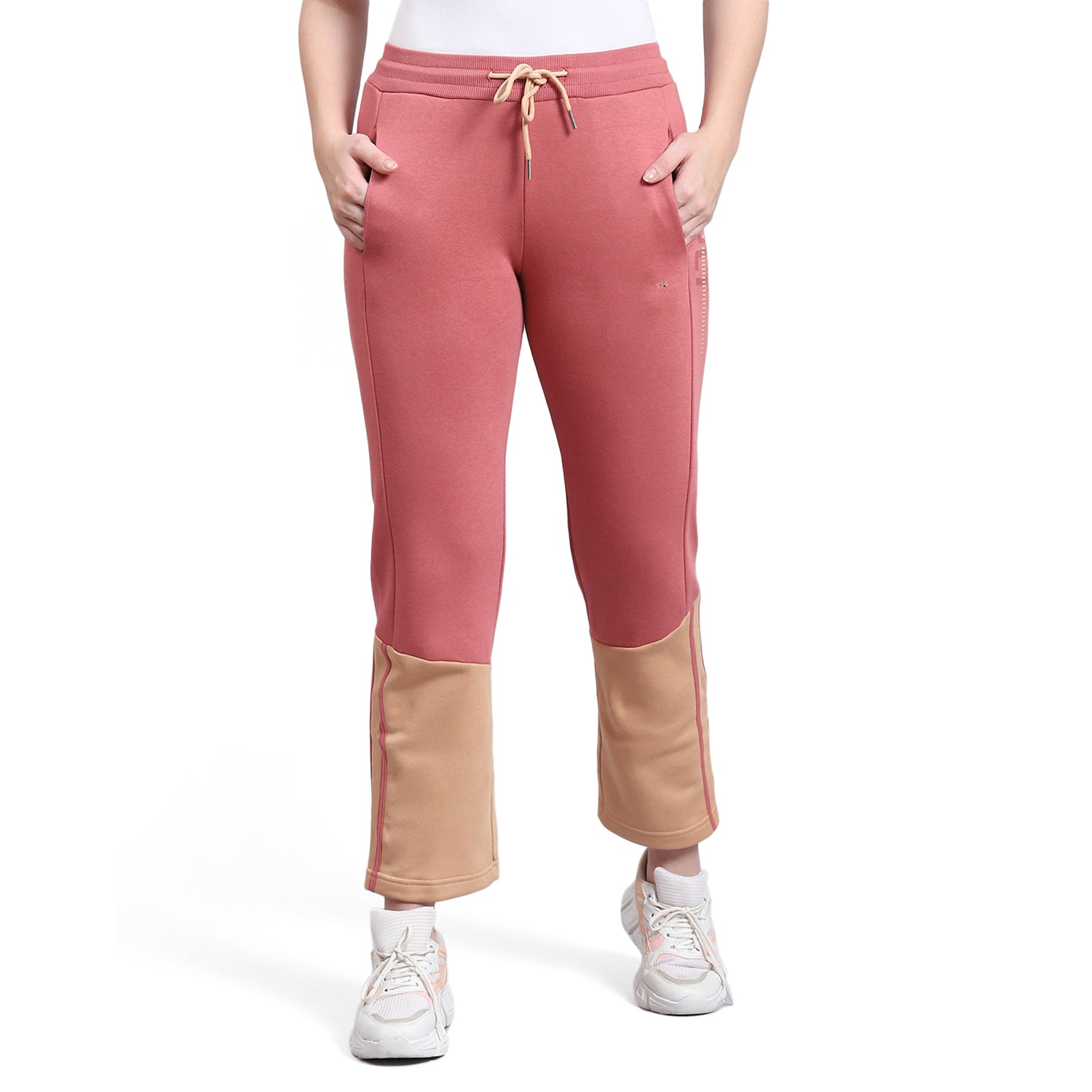 Women Pink Printed Regular Fit Winter Lower