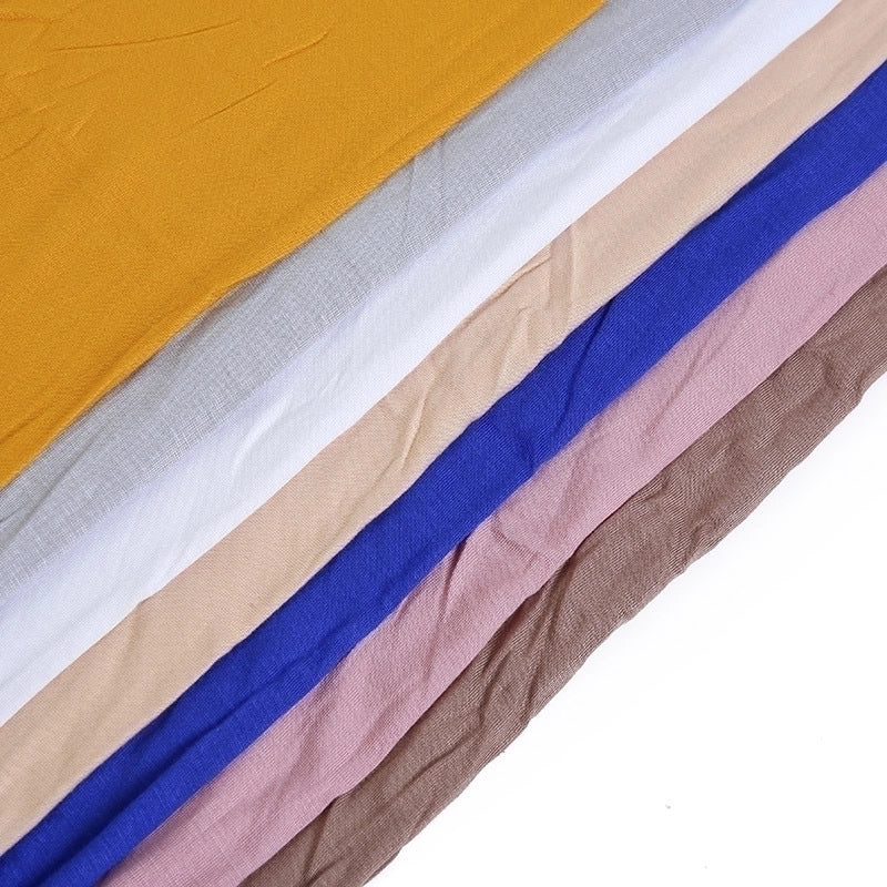 Women's Minimalist Solid Color Monel Scarf