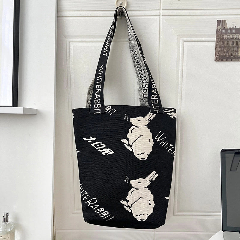 Women's Large Polyester Star Streetwear Square Open Handbag