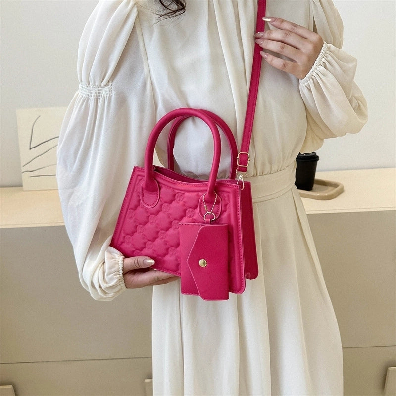 Women's Large Small Summer Pu Leather Solid Color Elegant Basic Classic Style Zipper Handbag