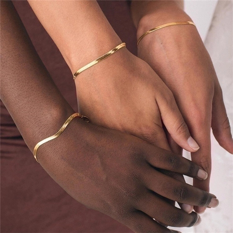 Minimalist Geometric Stainless Steel Metal Bracelets 1 Piece