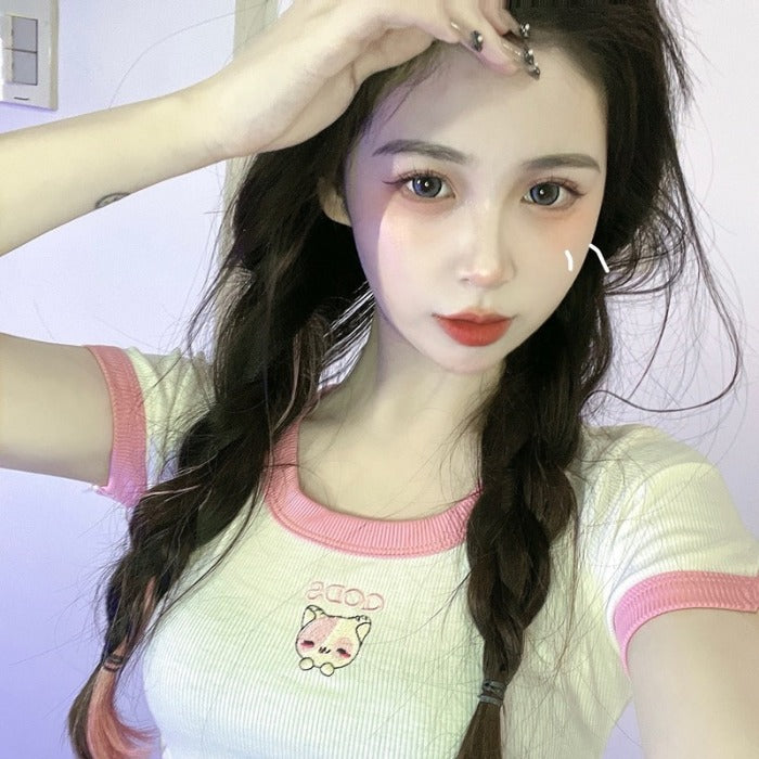 Cute short T -shirt  KF81134