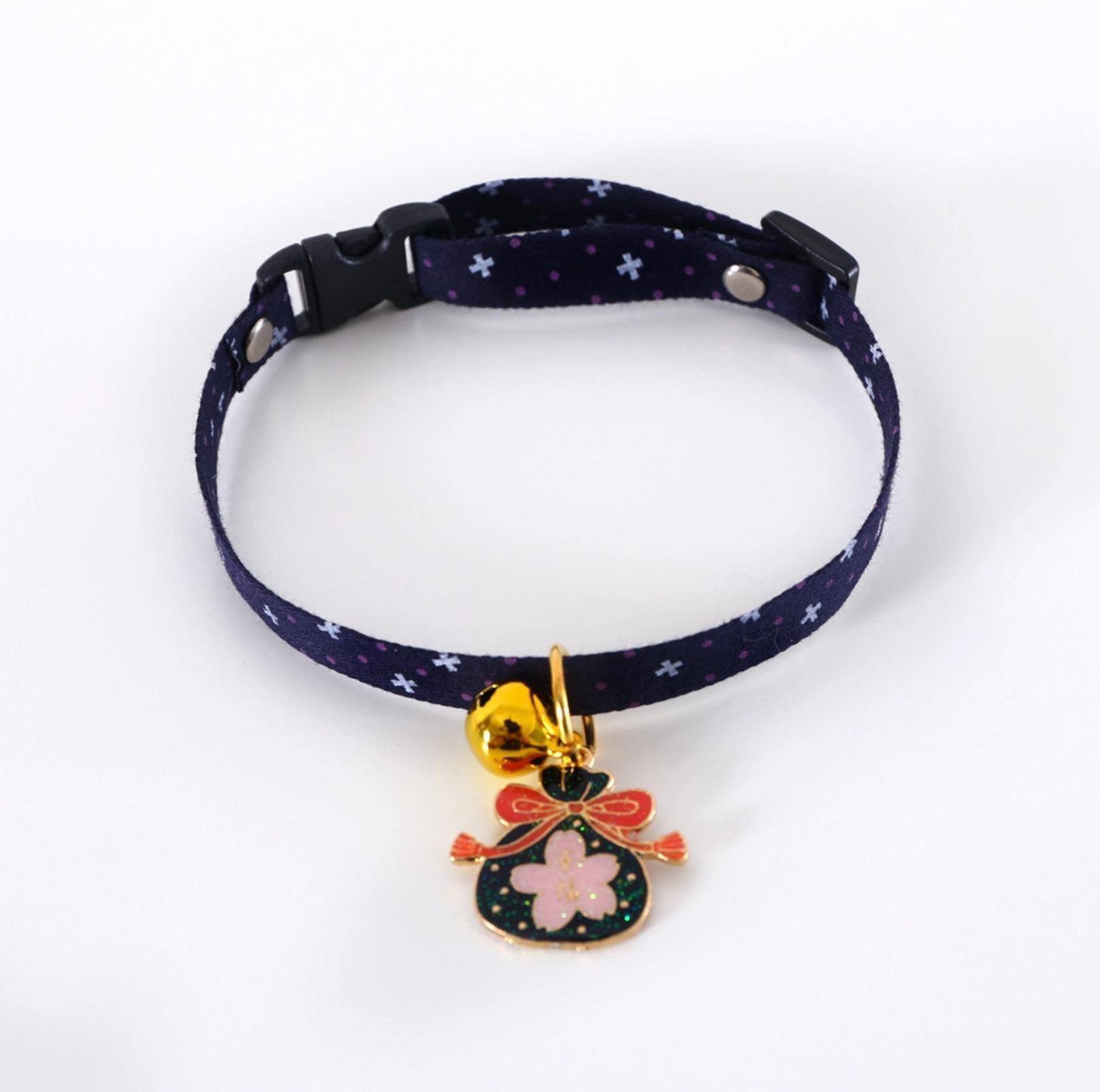 Stylish Cartoon Pendant Adjustable Pet Collar For Cats and Dogs