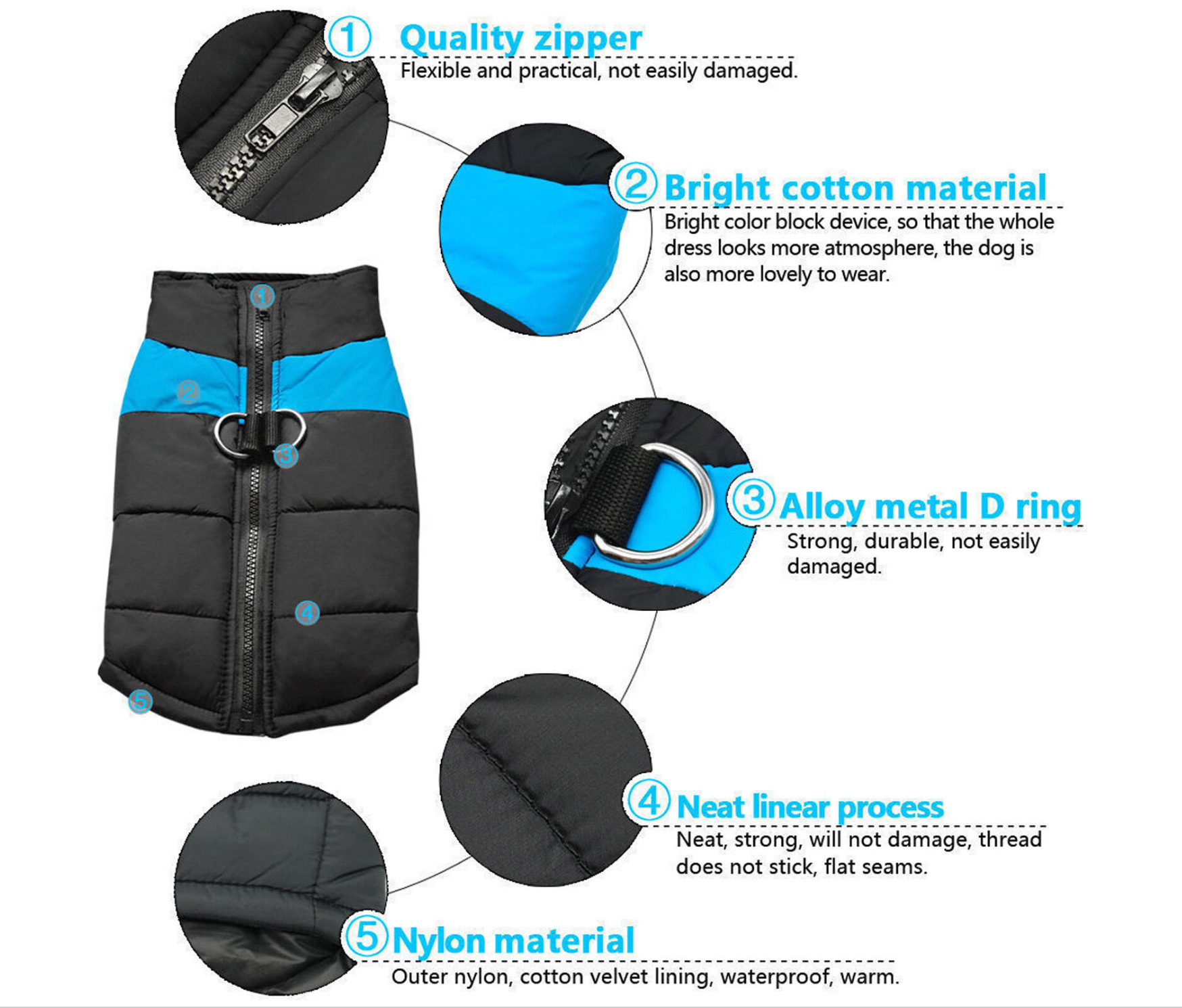 Warm Waterproof Dog Jacket