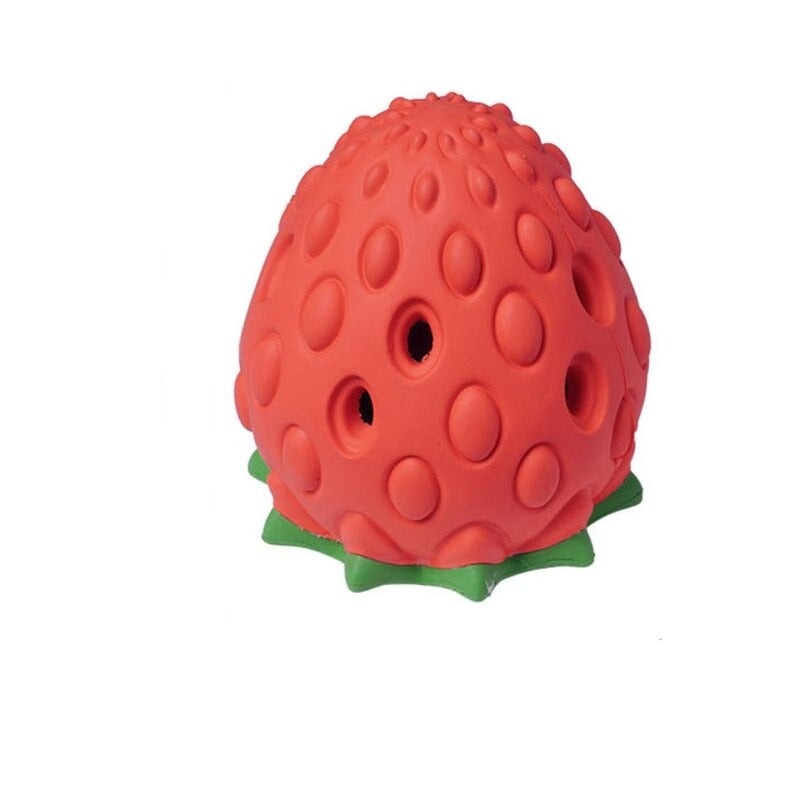 Dog Chew Toys Rubber Strawberry Balls