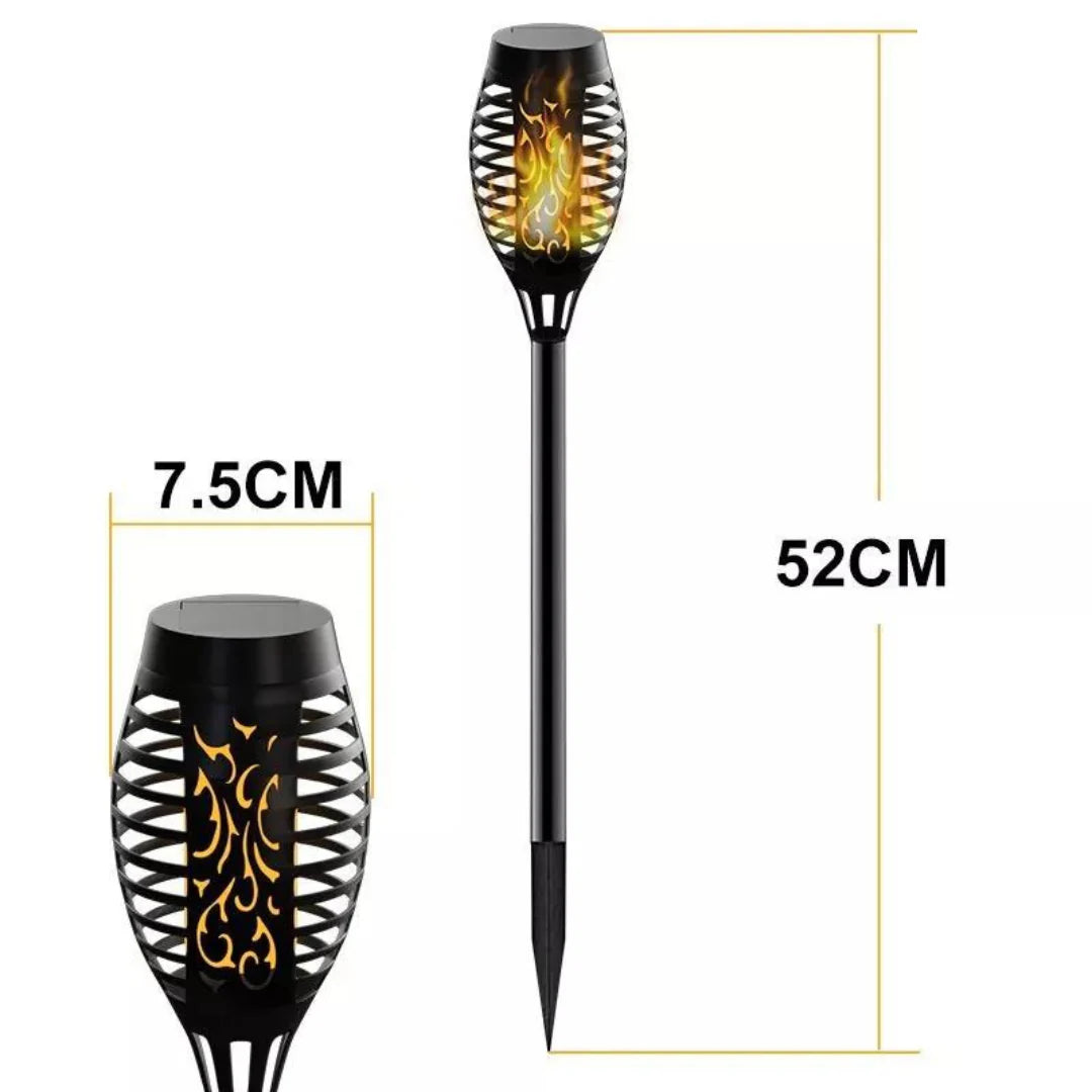 Solar Flame LED Light. Solar Ground Lights with Sensor Activated