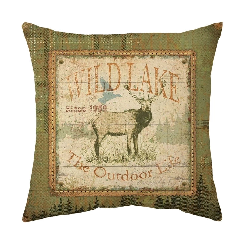 Cute Animal Short Plush Pillow Cases