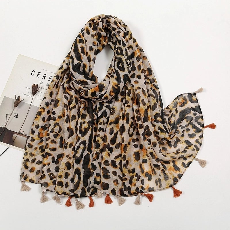 Women'S Bohemian Geometric Cotton And Linen Scarf