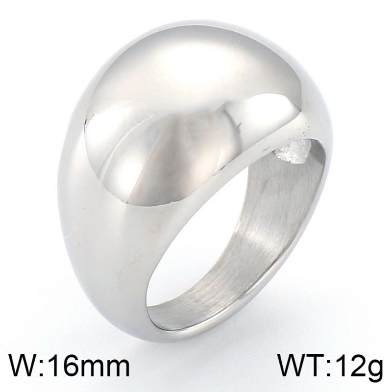 Vintage Style Geometric 304 Stainless Steel 18K Gold Plated Stainless Steel Rings