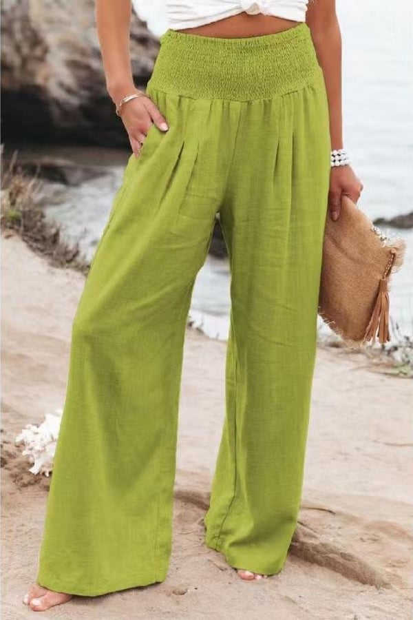 New Arrival - 49%OFF🔥Casual Wide Leg Cotton & Linen Loose Trousers