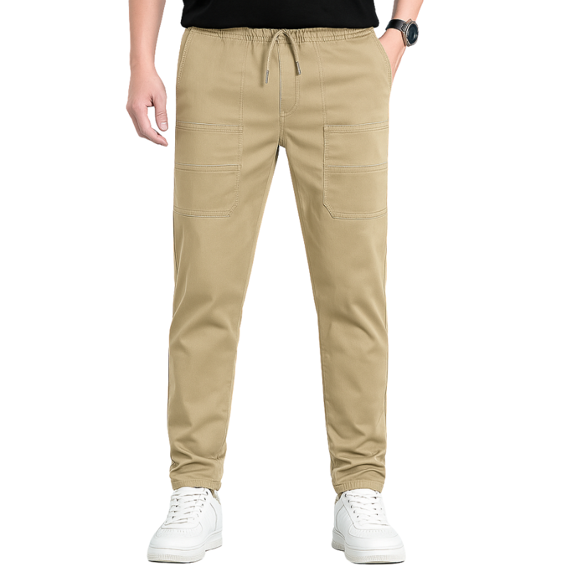 Stretch Cargo Pants With Six Pockets And Quick Dry Fabric