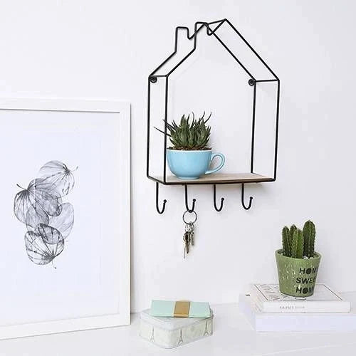 WALL MOUNTED HOME SHAPED SHELF