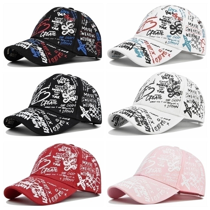 Women's Minimalist Classic Style Letter Crimping Baseball Cap