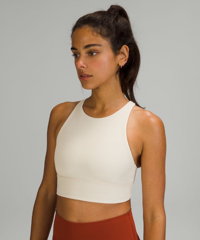 lululemon Energy High-Neck Longline Ribbed Bra Medium Support, B–D Cups