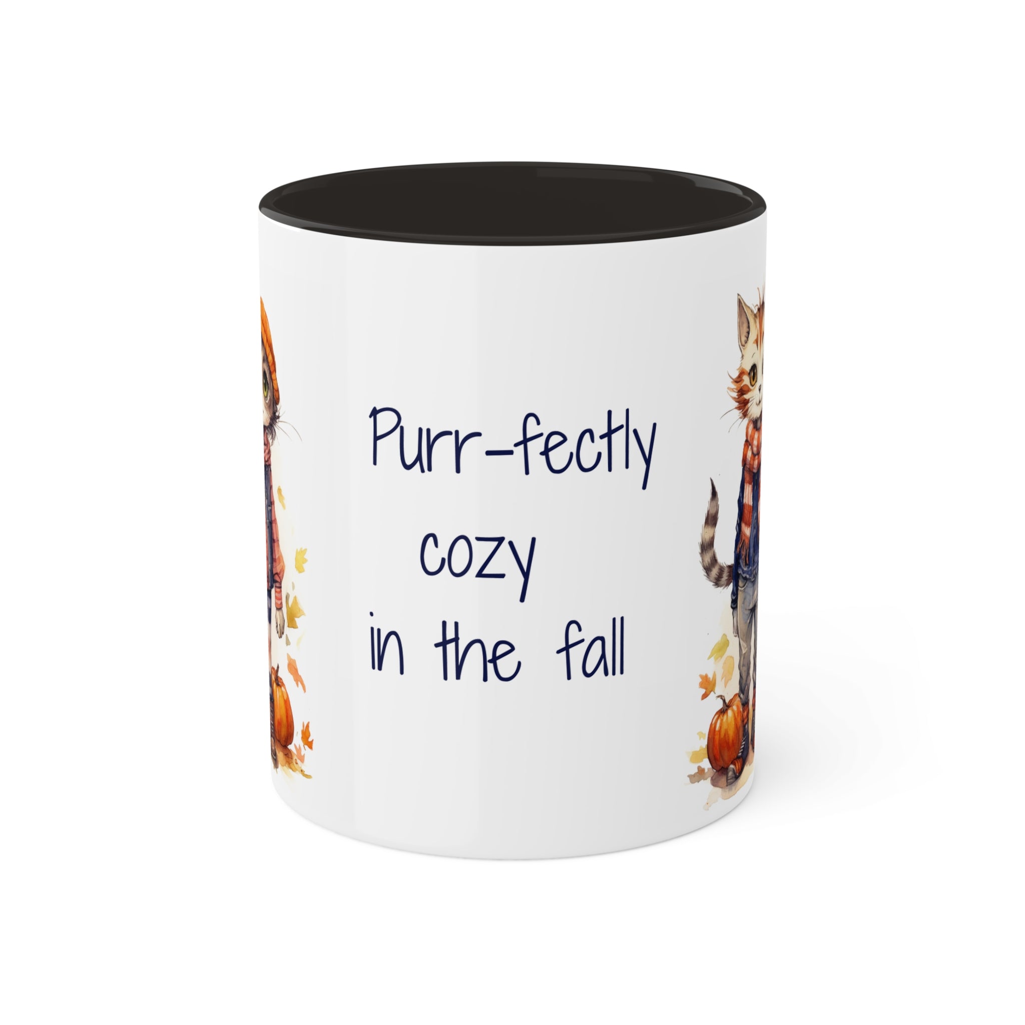 Finn & Olive Cozy Fall Kitties Mug