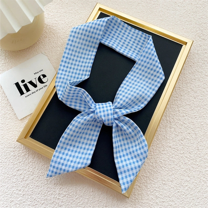 Fashion Printing Streamer Narrow Silk Scarf