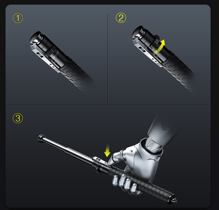 🔥(Last Day Promotion - 50% OFF)Enhanced Automatic Retractable Hiking Stick. BUY 2 FREE VIP SHIPPING