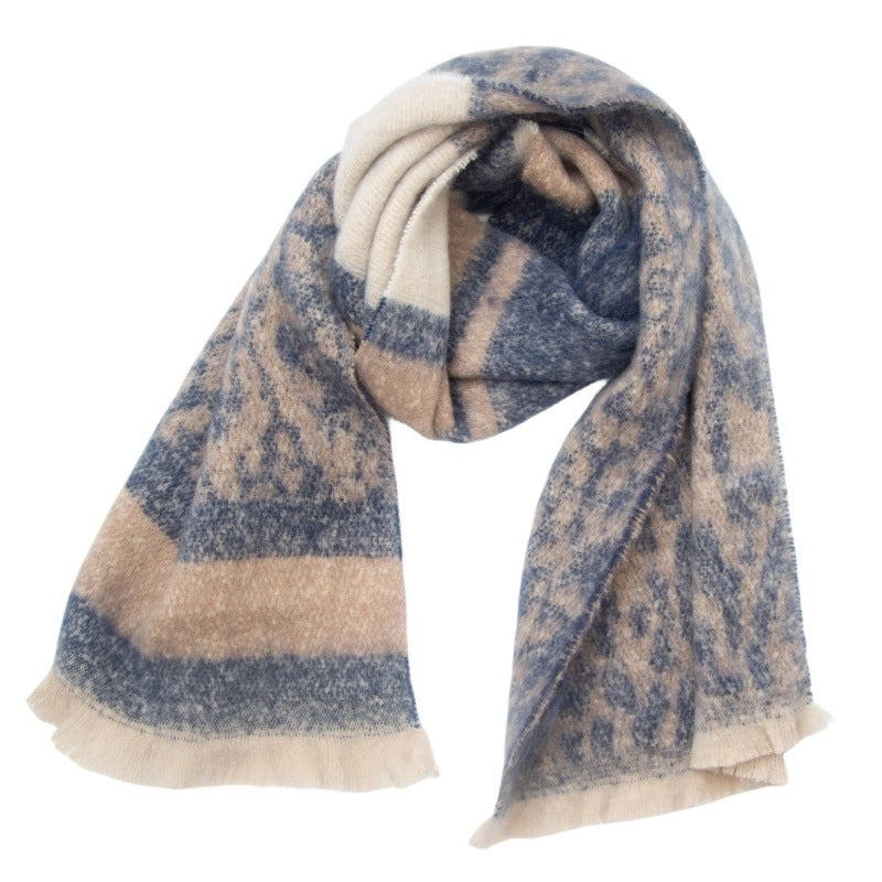 Unisex Casual Minimalist Leopard Polyester Scarf