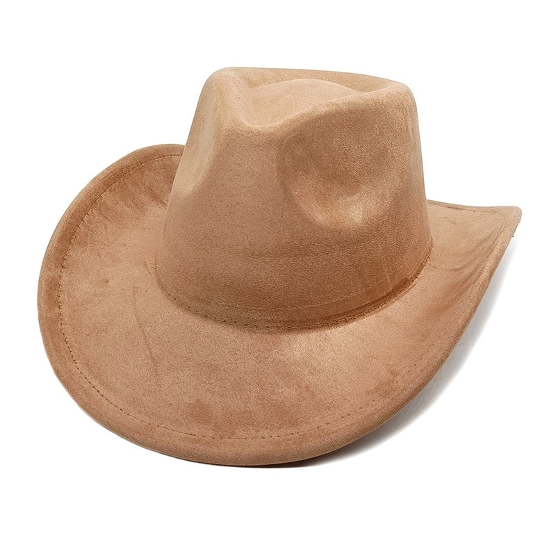Women's Classic Style Solid Color Flat Eaves Fedora Hat
