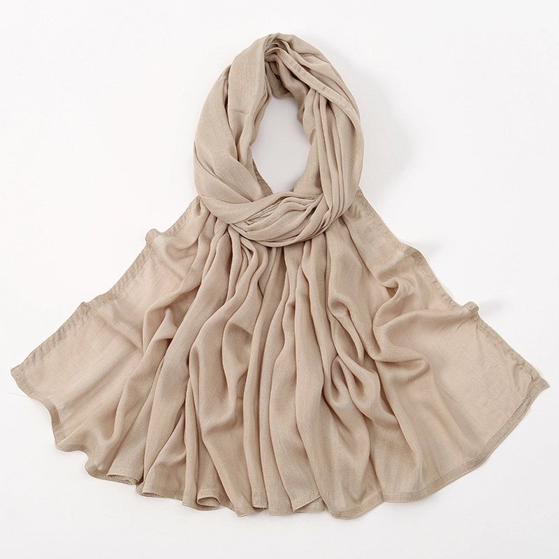Women's Elegant Minimalist Solid Color Rayon Kerchief