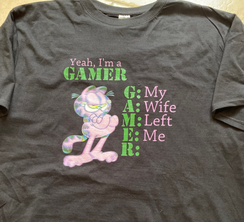 Yeah I'm A Gamer Garfield Tee