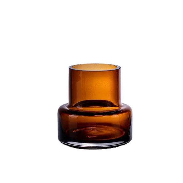 Soto Glass Vase Small - Amber