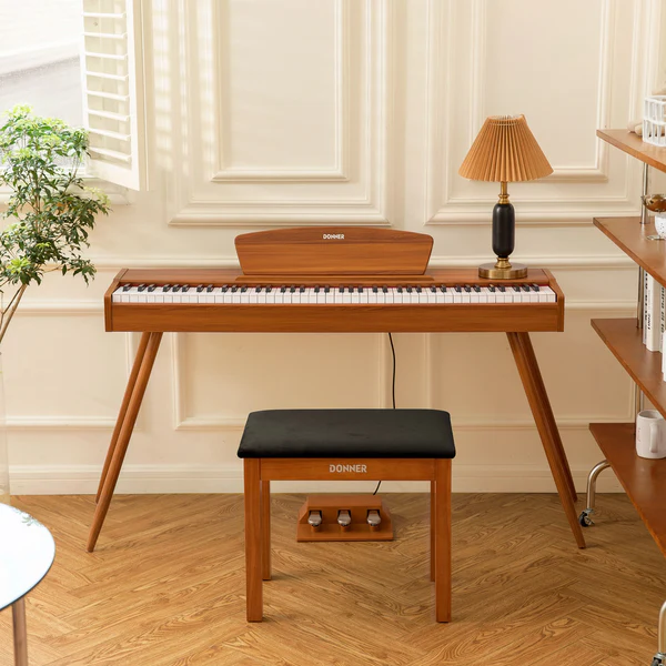✨Donner DDP-80 Wooden Style with Stand & Triple Pedals