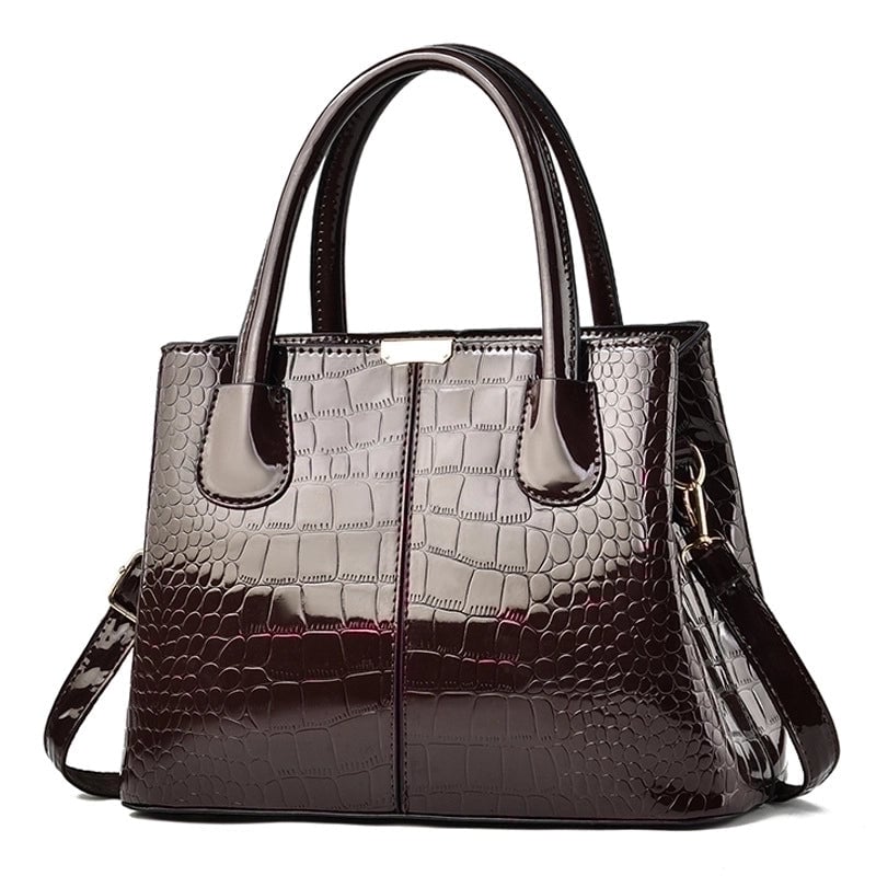 Women's Large Pu Leather Solid Color Elegant Basic Square Zipper Shoulder Bag Handbag Crossbody Bag