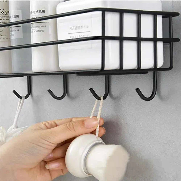 IRON BATHROOM HANGING SHELF WALL MOUNTED