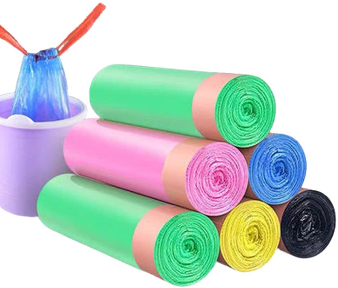 Drawstring Color Portable Garbage Bag