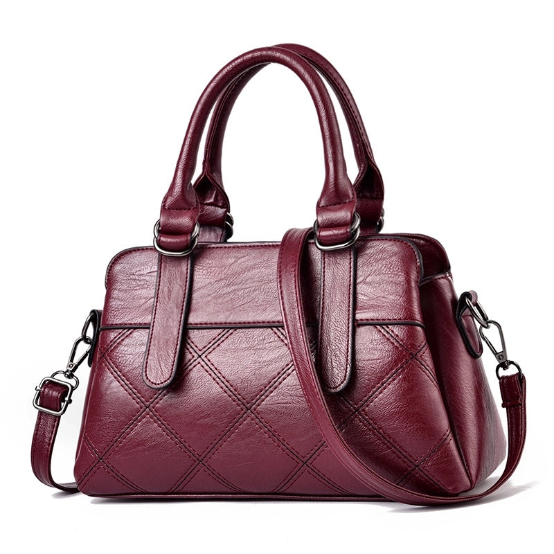 Women's Large All Seasons Pu Leather Basic Diana Bag