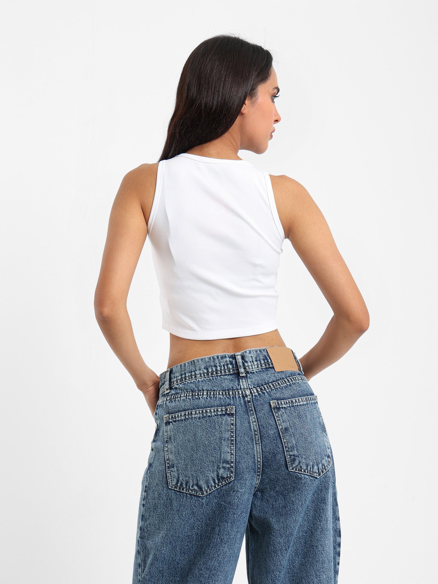 Cropped Halter Neck Top