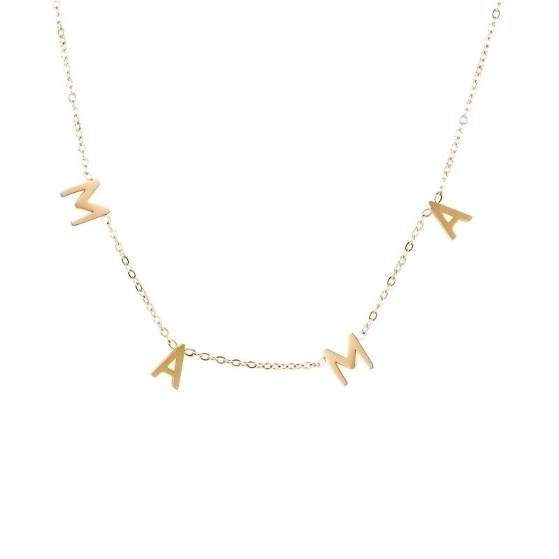 Fashion Letter Stainless Steel Plating Necklace