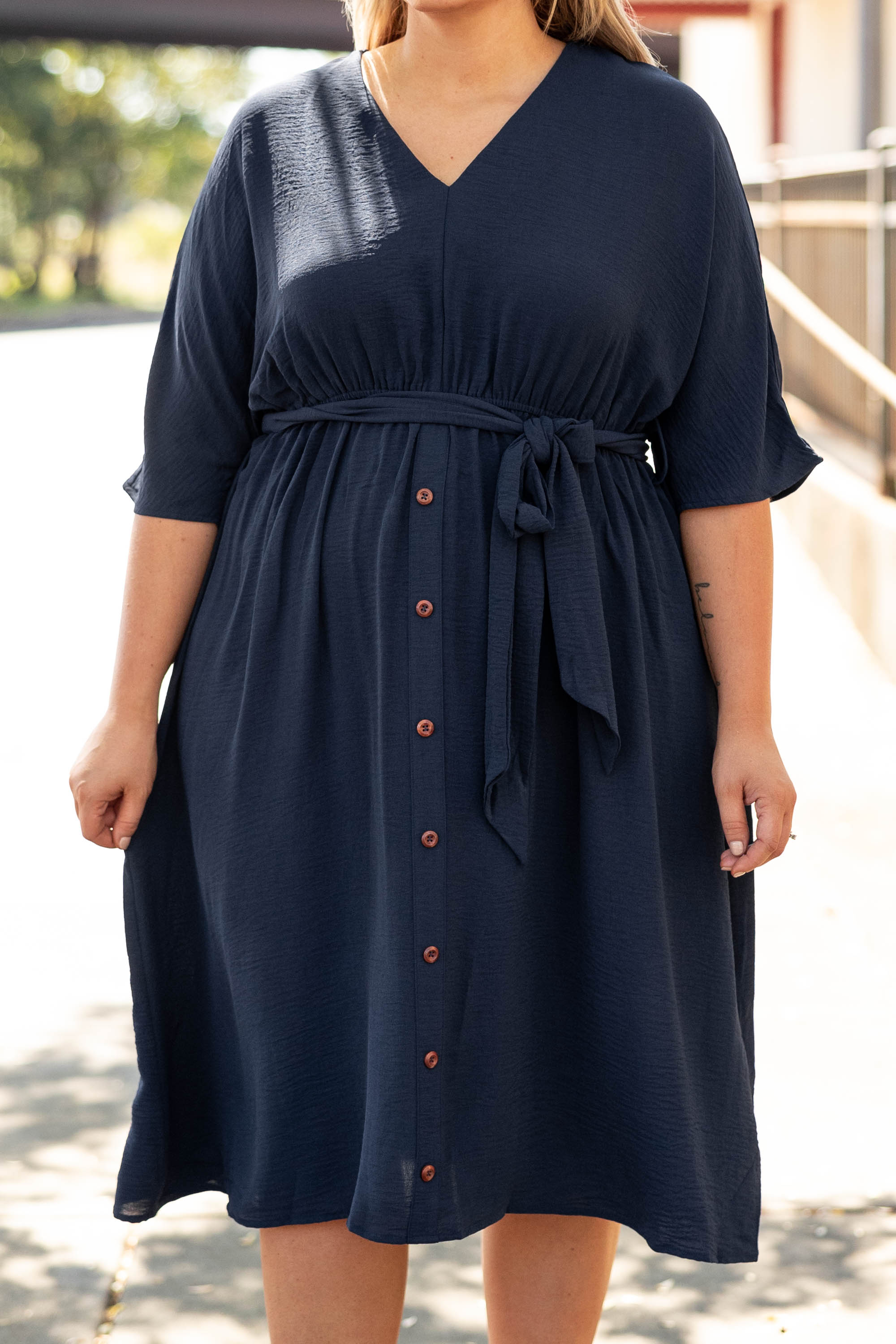 Hopelessly Yours Dress. Navy