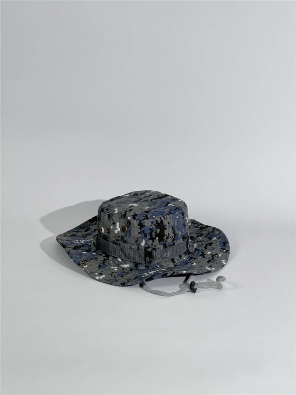 Unisex Tropical Solid Color Wide Eaves Bucket Hat