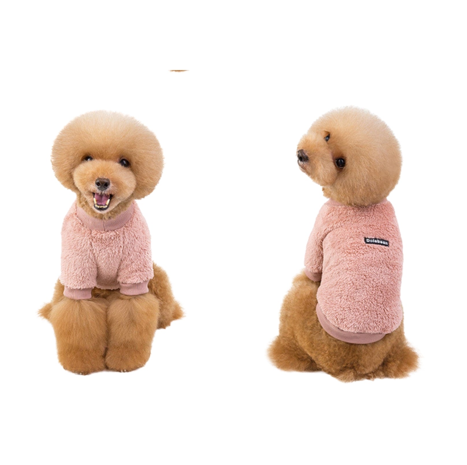 Double-Fleece Crew Neck Dog Sweater