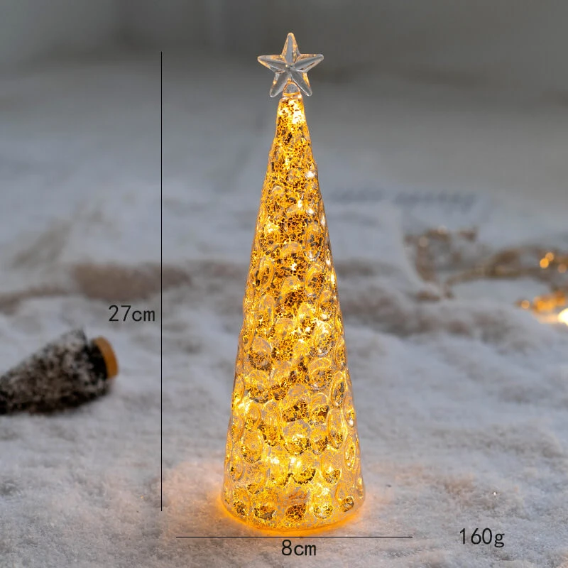 Christmas Tree Glass Decoration Night Light