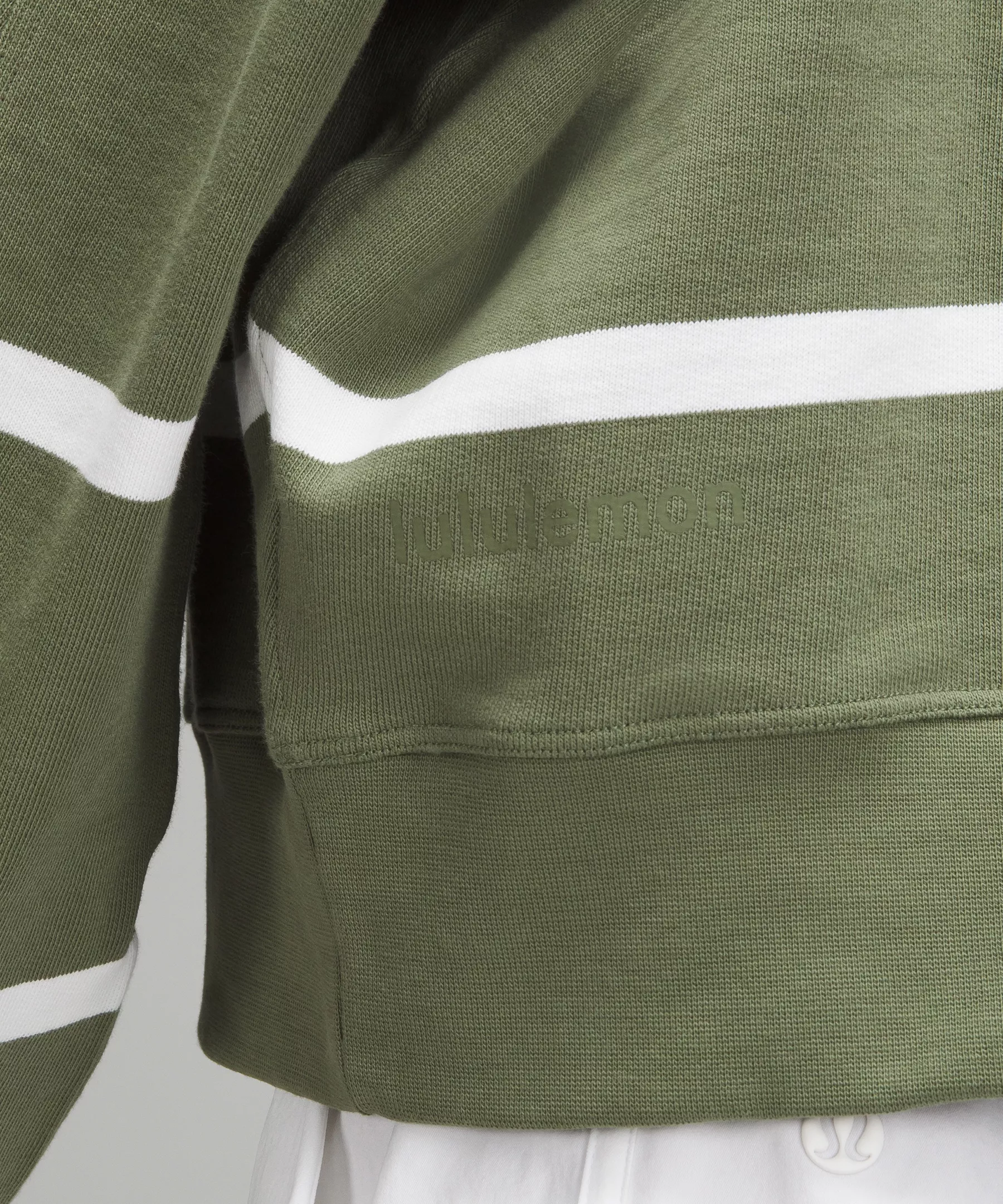 Perfectly Oversized Cropped Crew Stripe