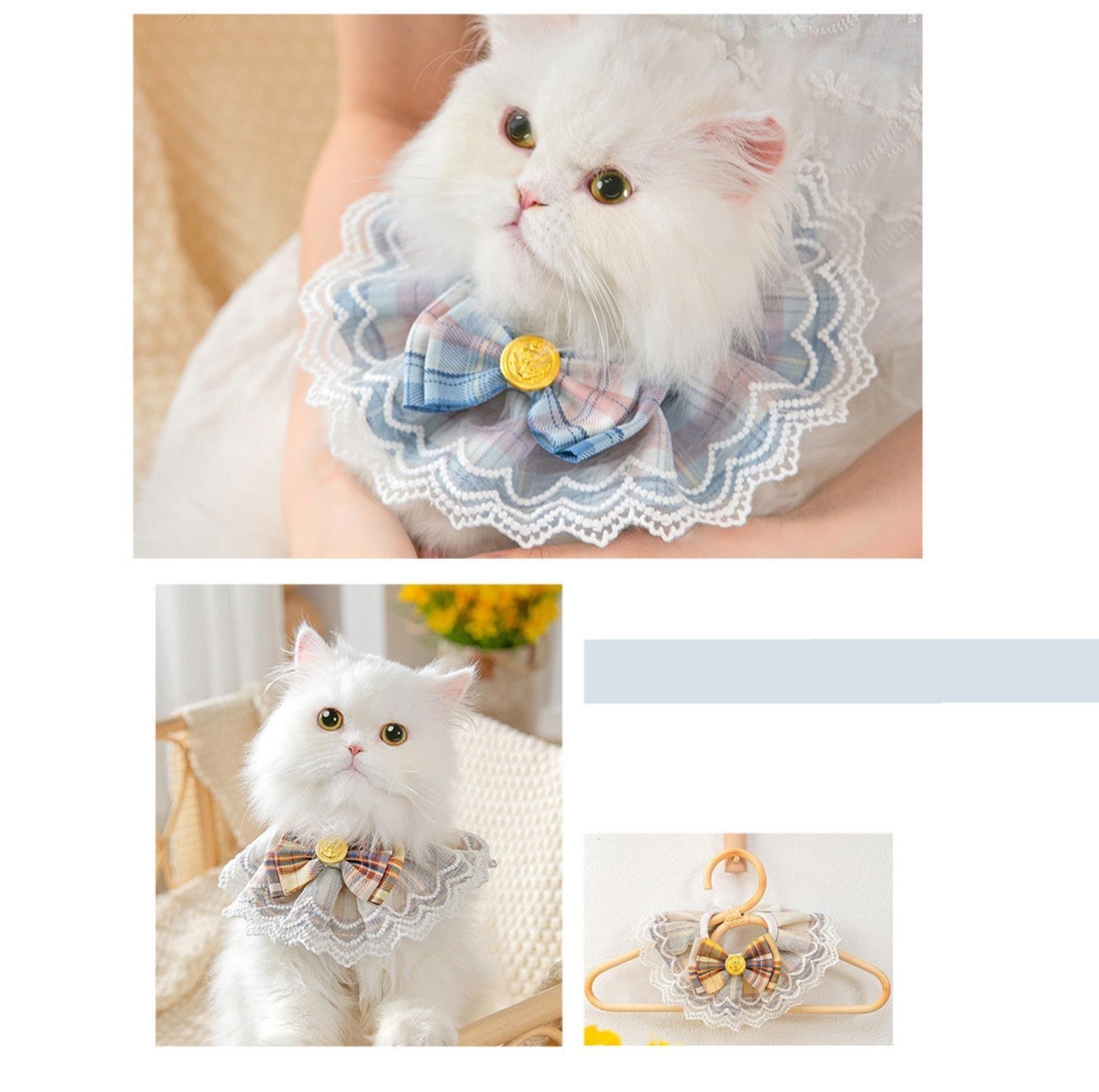 JK Style Lace & Bow Decorative Pet Bib