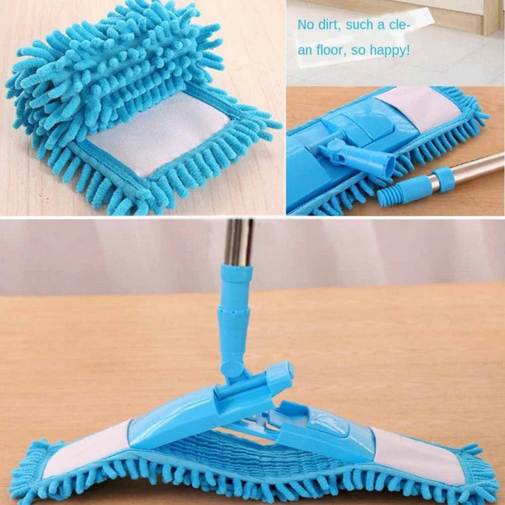 Microfibre Flat Mop With Long Handle