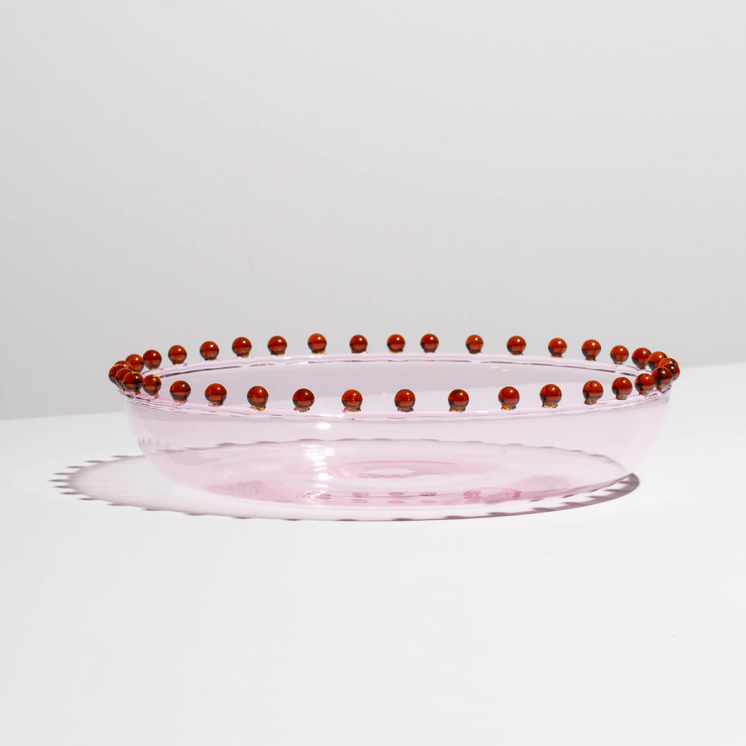 Pearl Platter - Pink + Amber