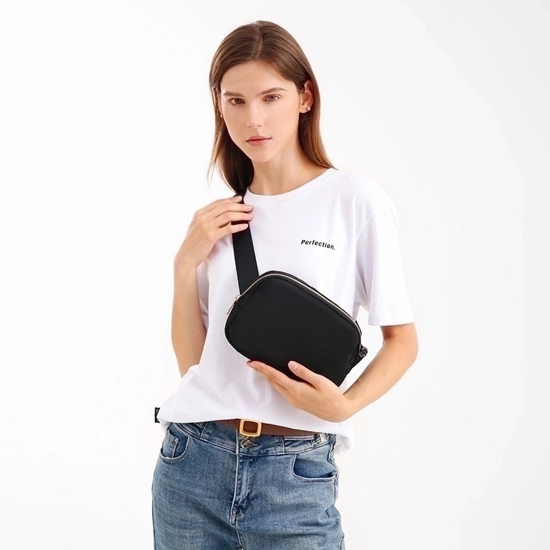 Women's Basic Streetwear Solid Color Pu Leather Waist Bags