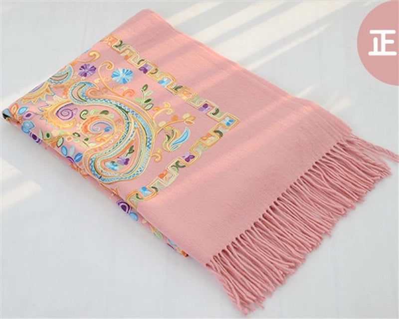 Women's Elegant Printing Imitation Cashmere Shawl