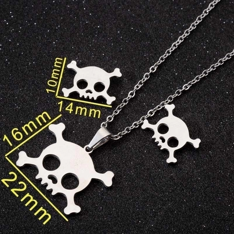 Minimalist Geometric Leaf Heart Shape Stainless Steel Plating Earrings Necklace 1 Set