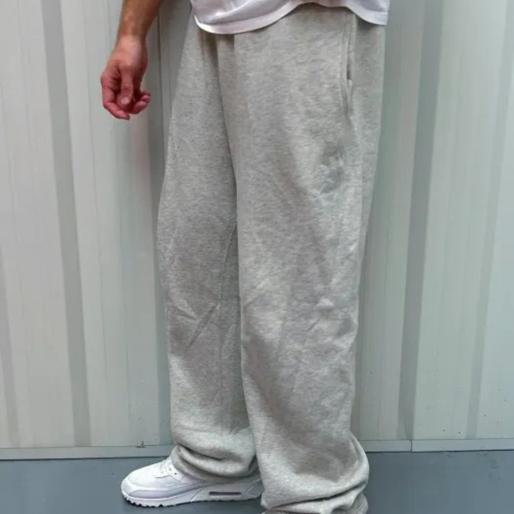 Fleece Lined Lounge Pants With Double Stripe Accent