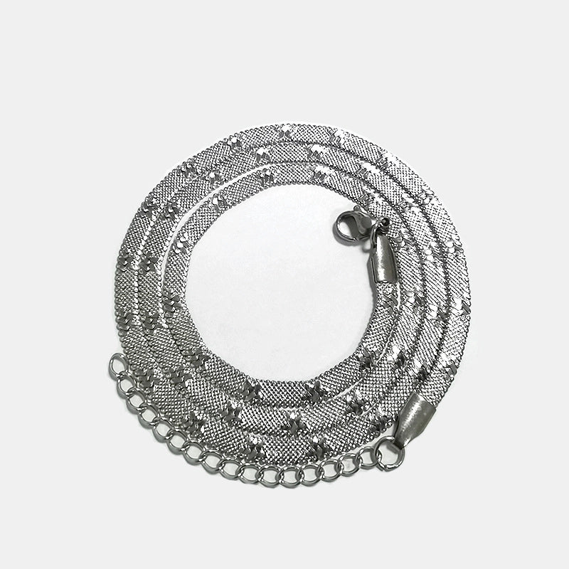 Minimalist Solid Color Titanium Steel Plating Necklace