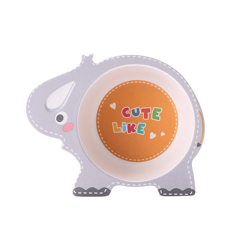 Cute Cartoon Bamboo Fibre Tableware 1 Piece